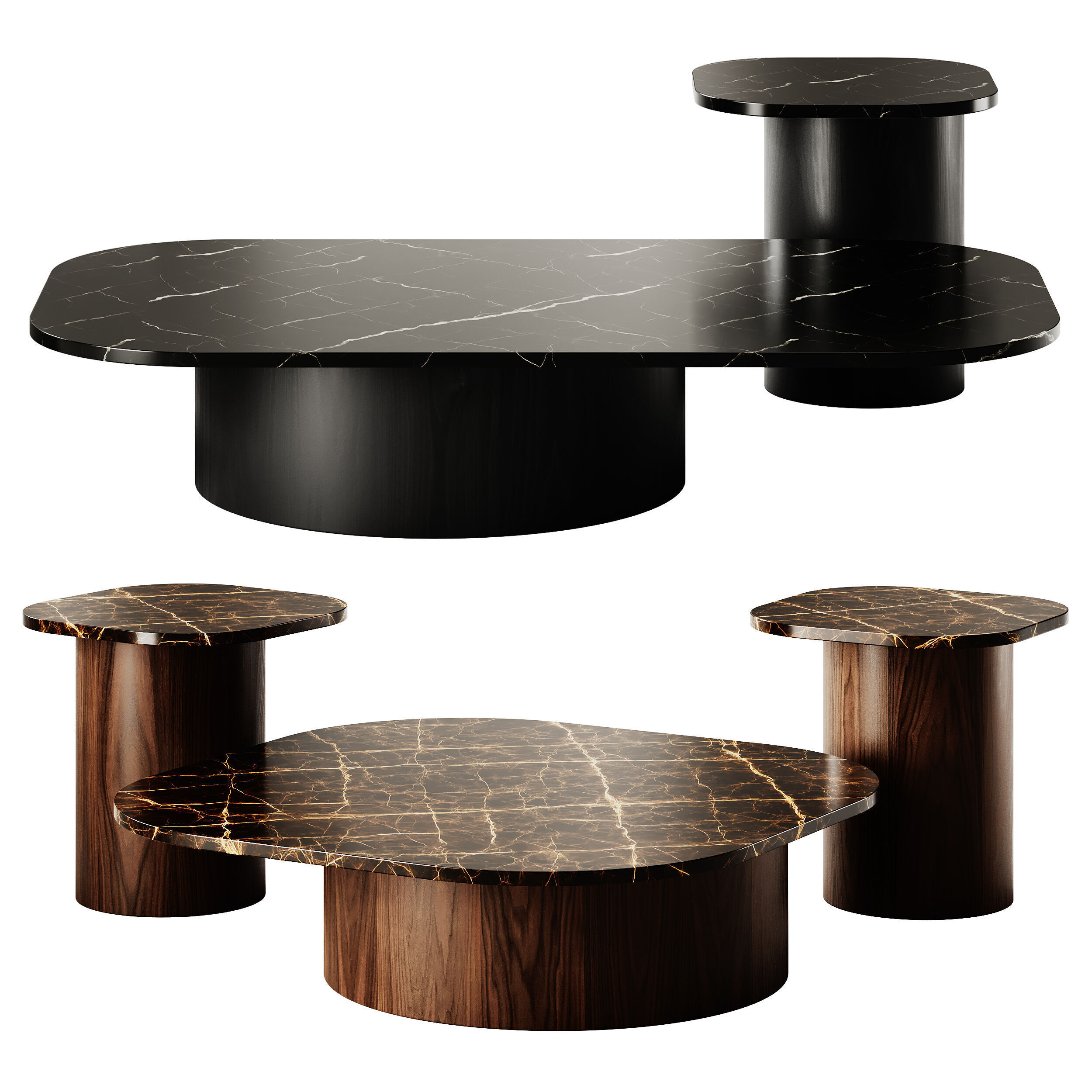 Marina Coffee Tables by Casamania and Horm 3D model_2