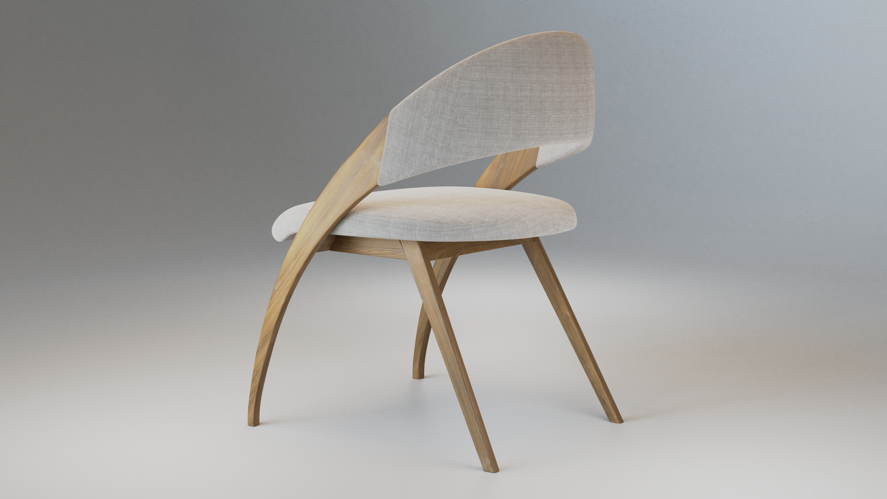 Homeroots Dinning Chair 3D model_3