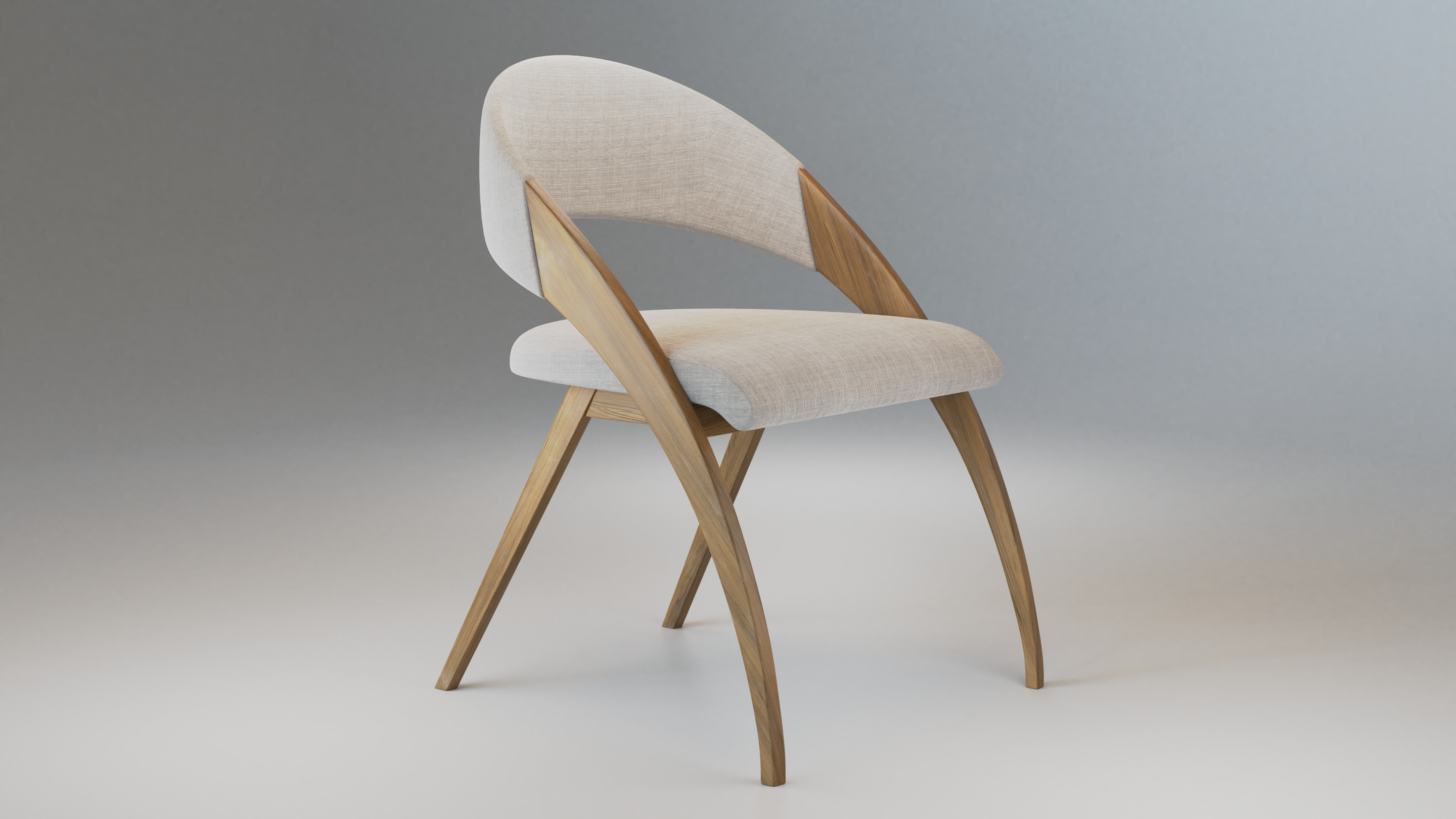 Homeroots Dinning Chair 3D model_1