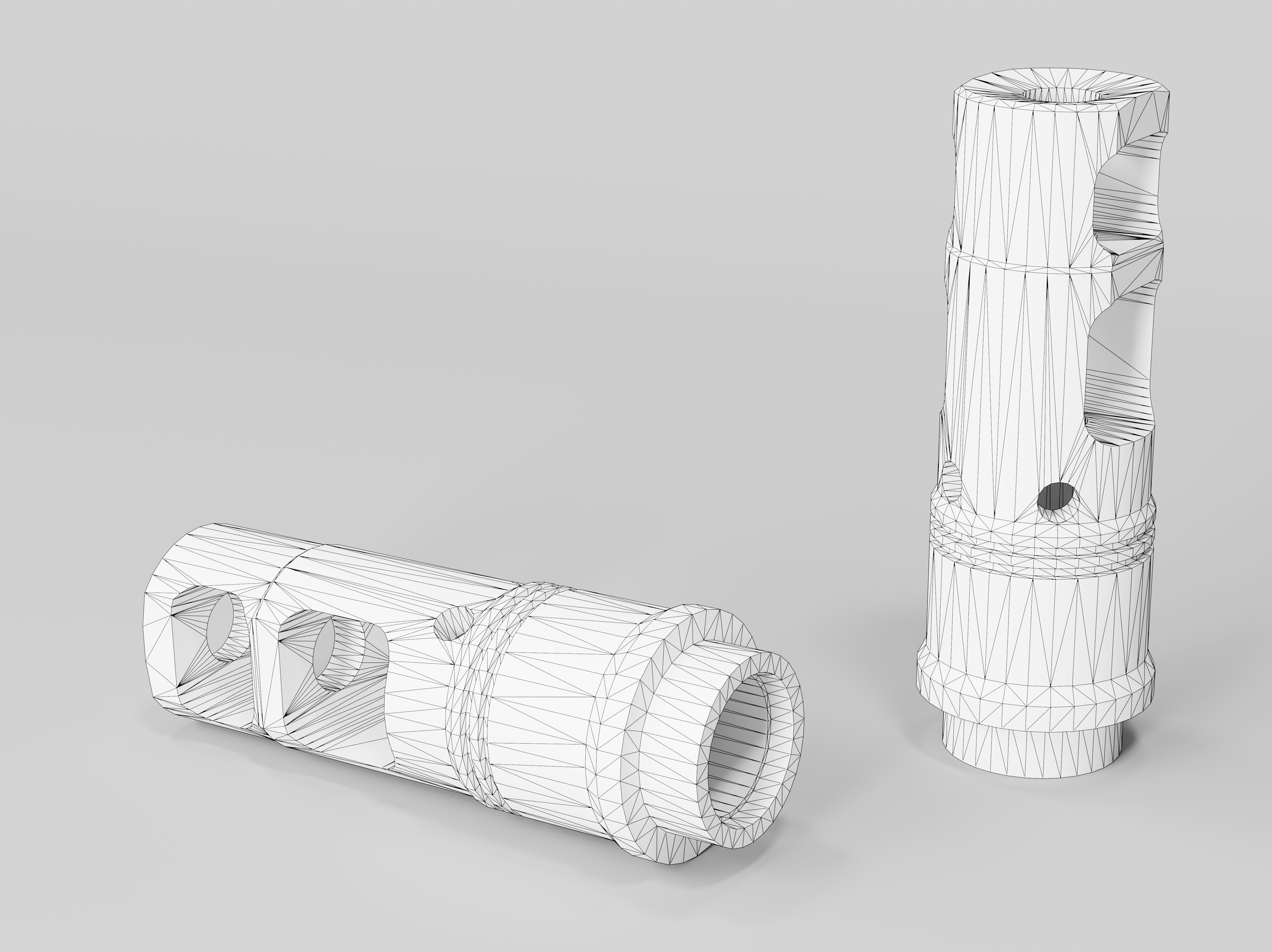 SFMB-338 SOCOM Muzzle Brake Suppressor Adapter Low-poly 3D model_5