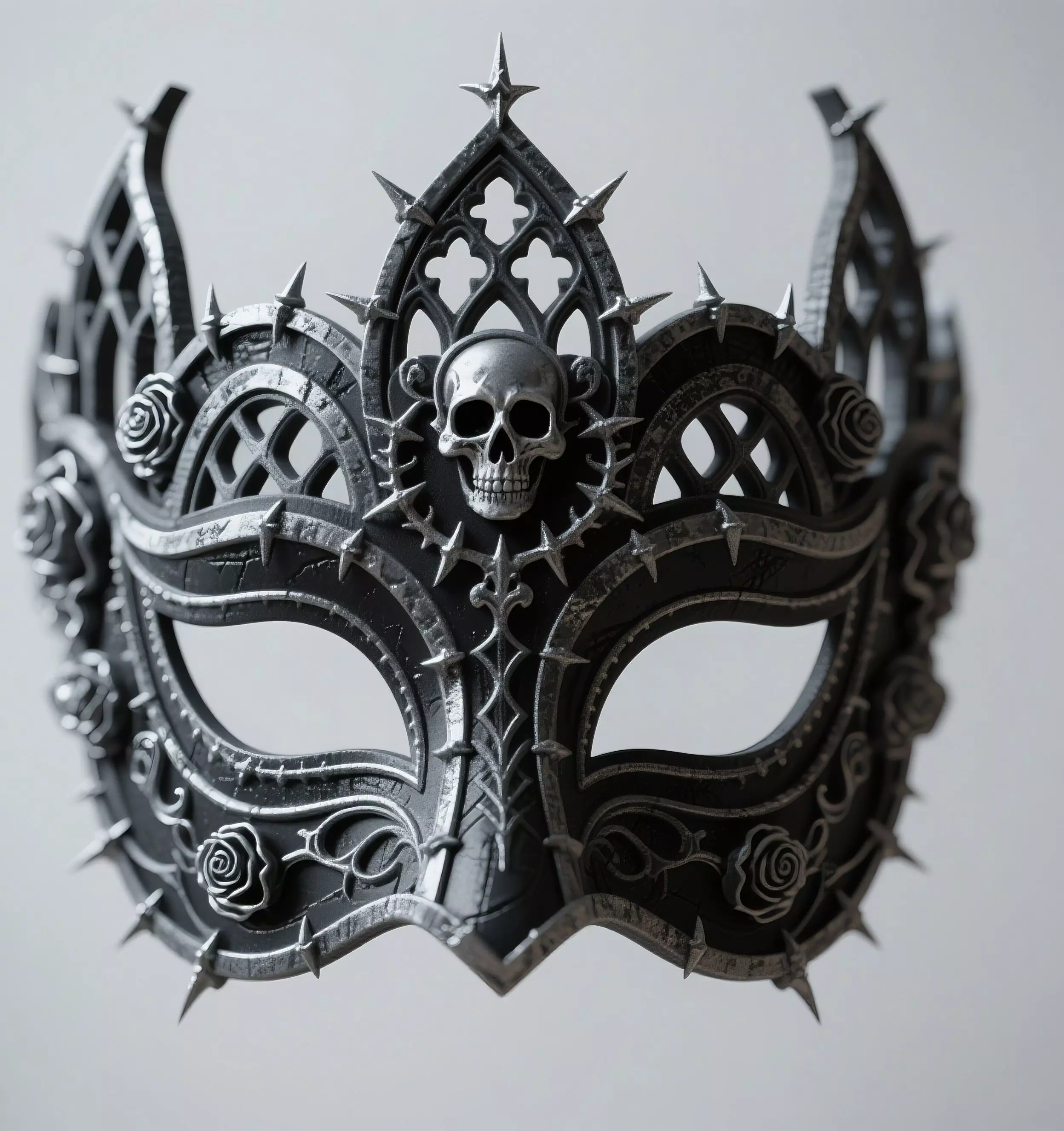 Gothic Carnival Style 3D Mask for Display 3D print model_0