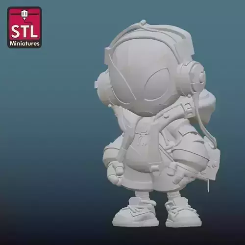 Spiderman Chibi STL File for 3D Printing  School Version 