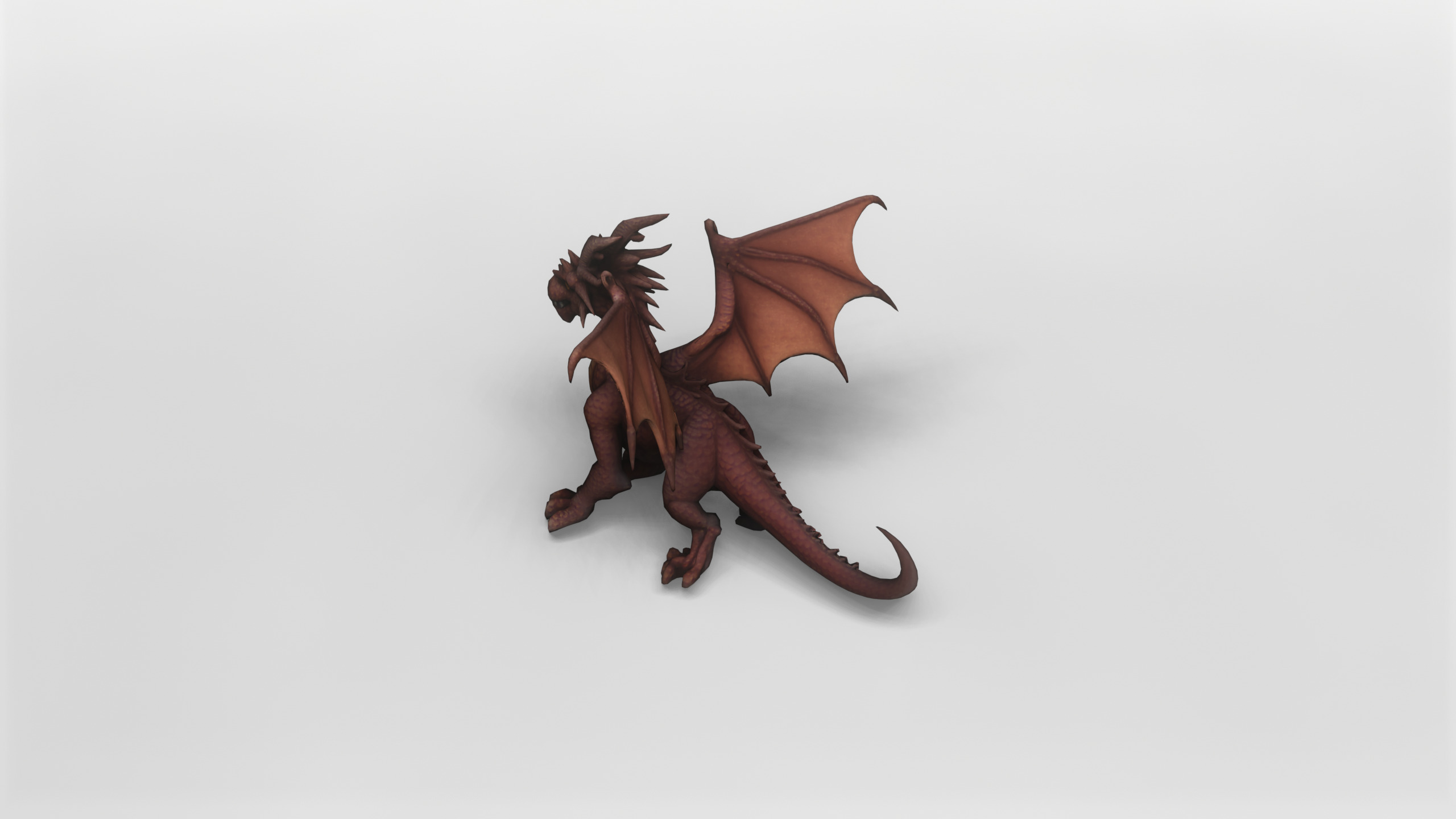 Ancient Fantasy Dragon 3D Model 3D model_4