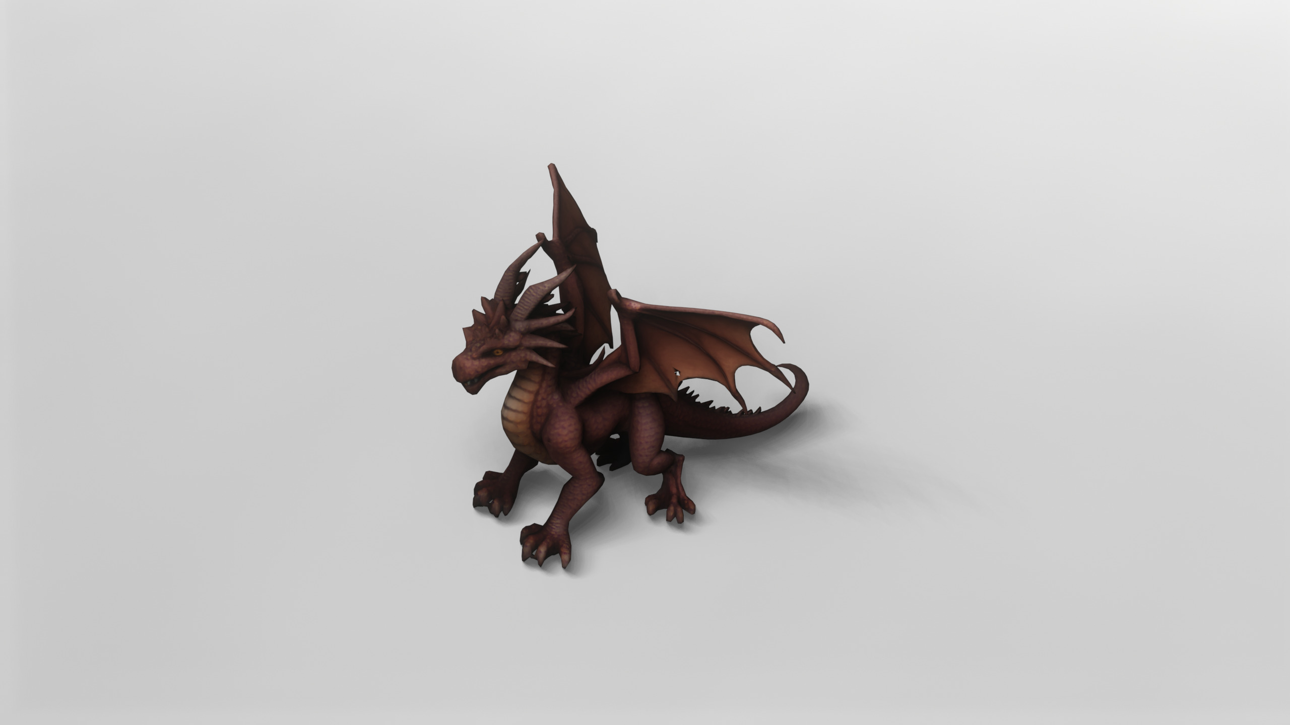 Ancient Fantasy Dragon 3D Model 3D model_3