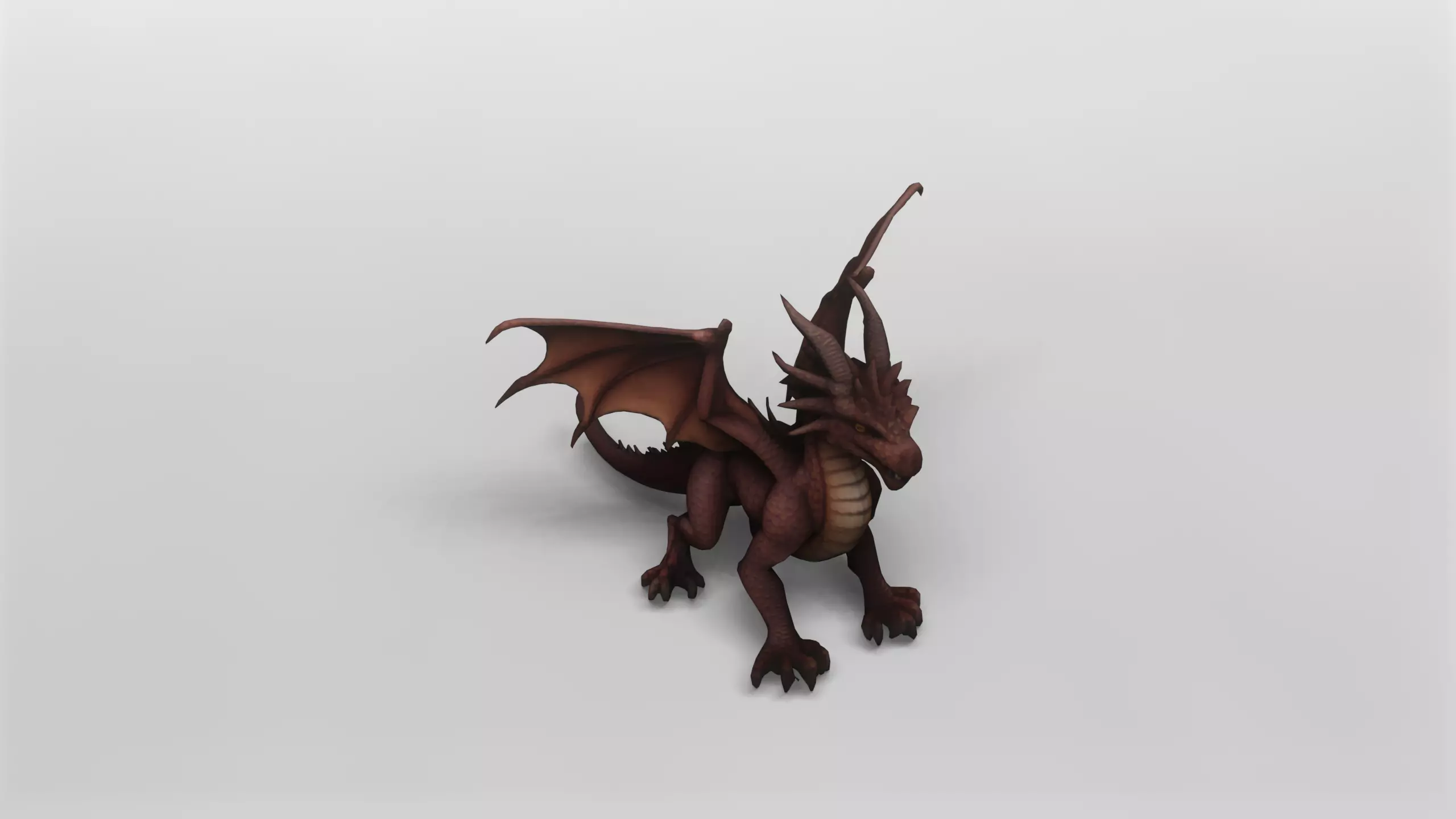 Ancient Fantasy Dragon 3D Model 3D model_0