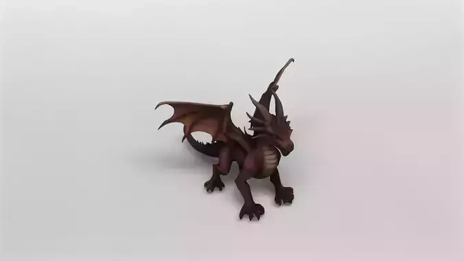 Ancient Fantasy Dragon 3D Model 3D model