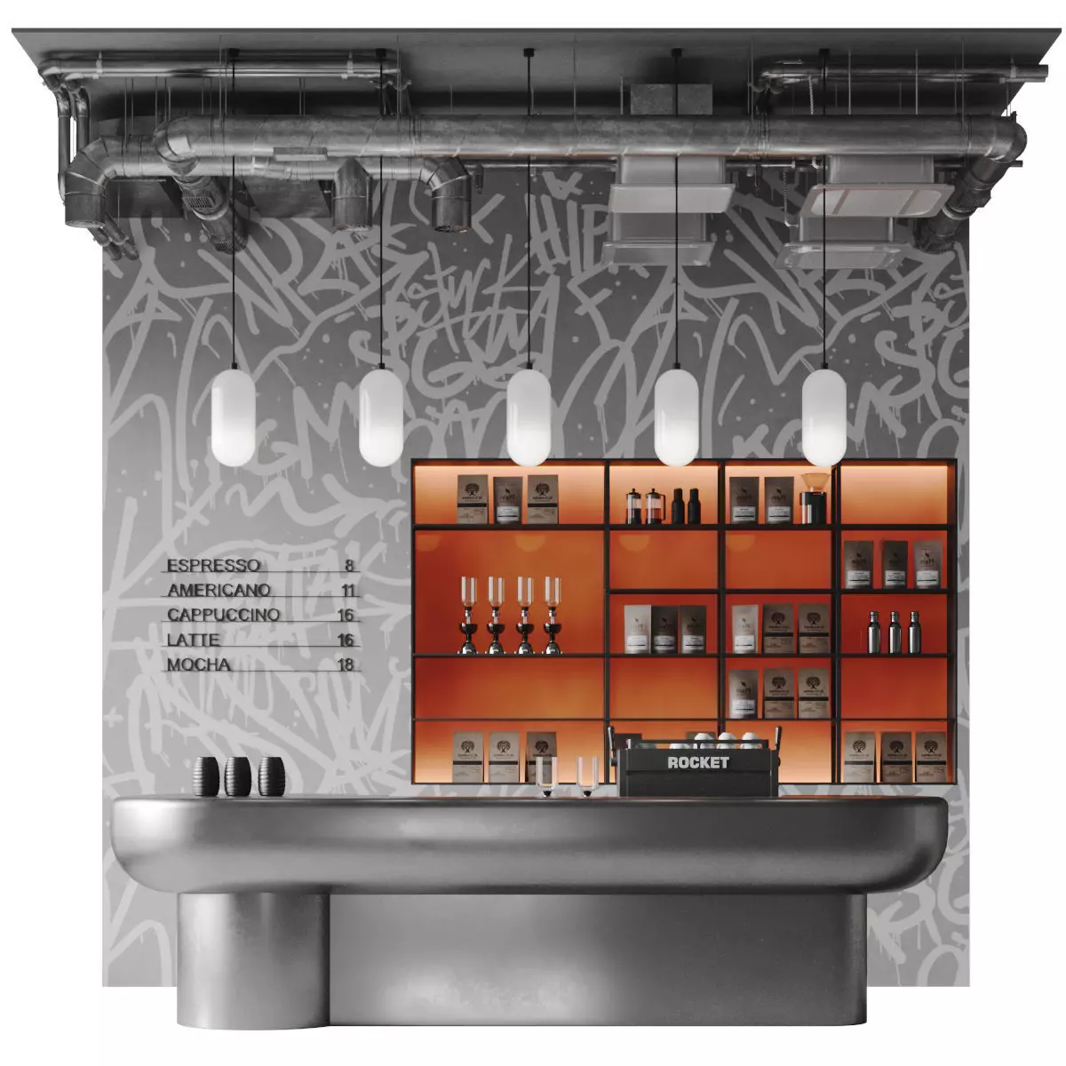 Coffee Shop 5 3D model