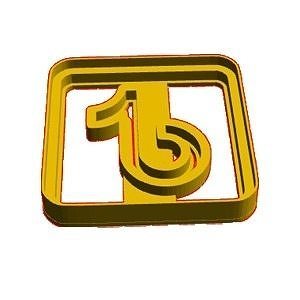 Tik tok cookie cutter 3D model