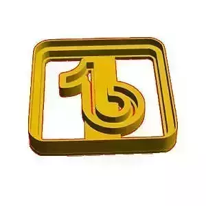 Tik tok cookie cutter 3D model