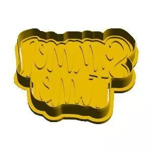 Summer time cookie cutter 3D model