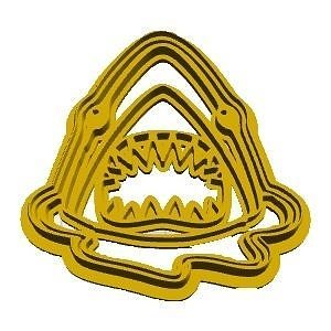 Shark cookie cutter 3D model