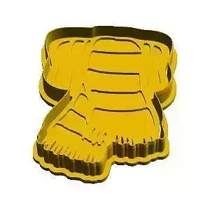 Scarf cookie cutter