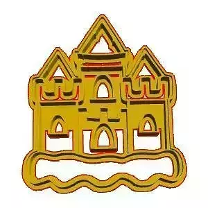 Sandcastle cookie cutter