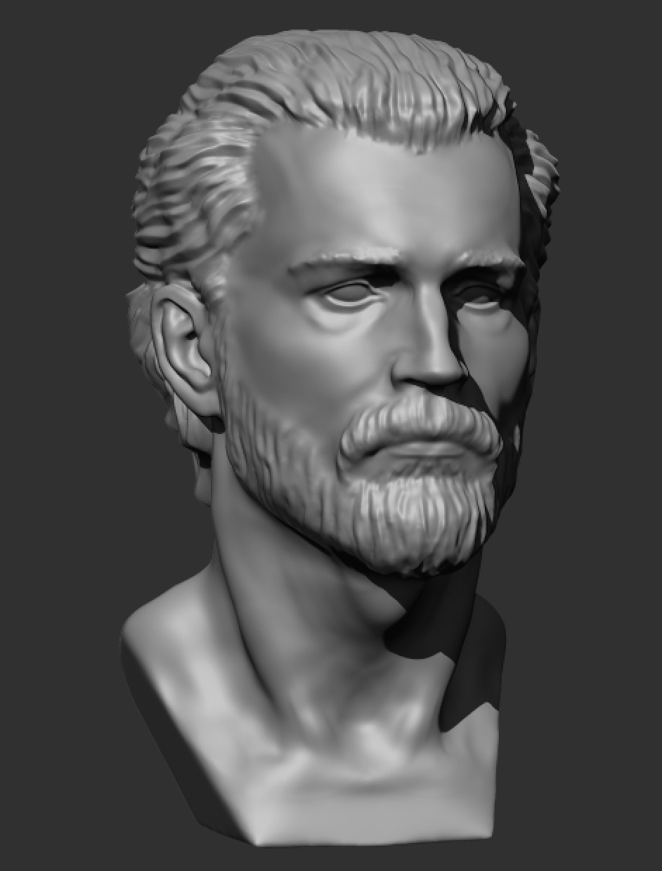 male head 3D model_2