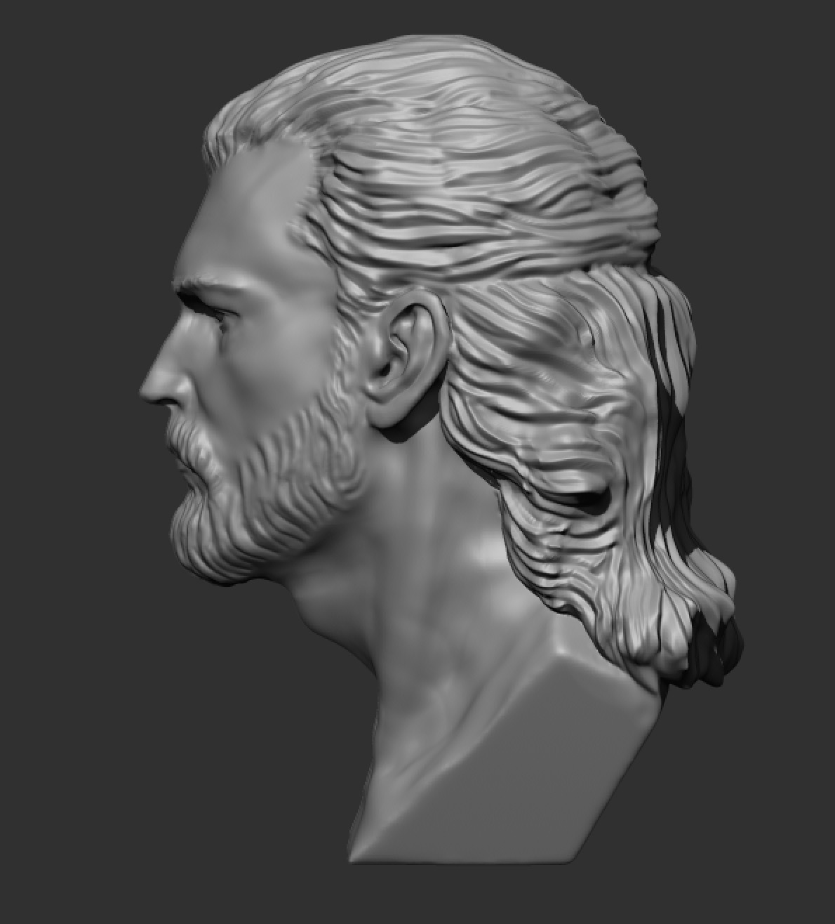 male head 3D model_5