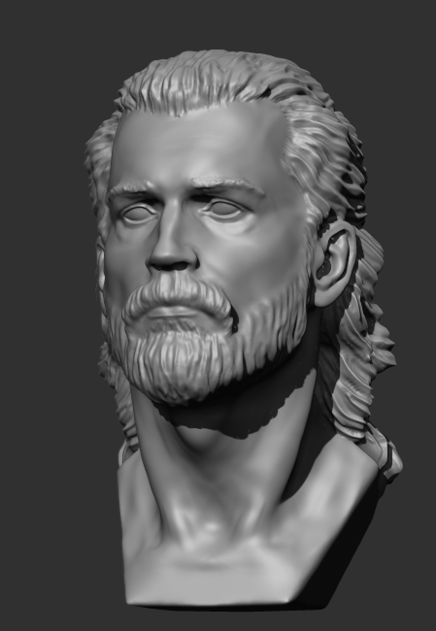 male head 3D model_3