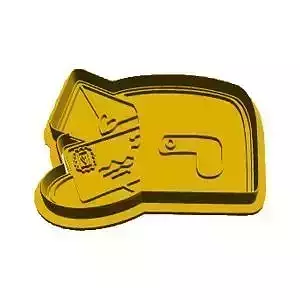 Postbox cookie cutter