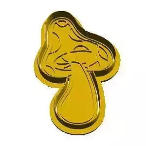 Mushroom cookie cutter
