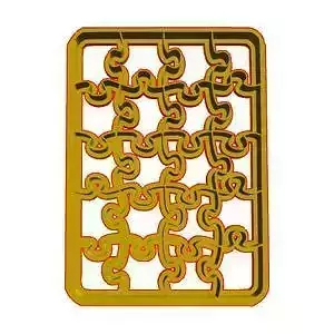Multiple puzzle cookie cutter 3D model