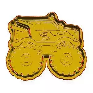 Monster truck cookie cutter