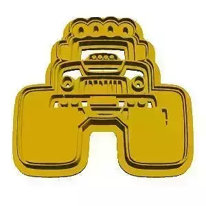 Monster truck cookie cutter