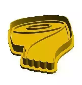 Masking tape cookie cutter