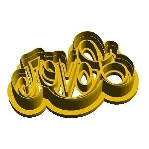 Lover cookie cutter 3D model