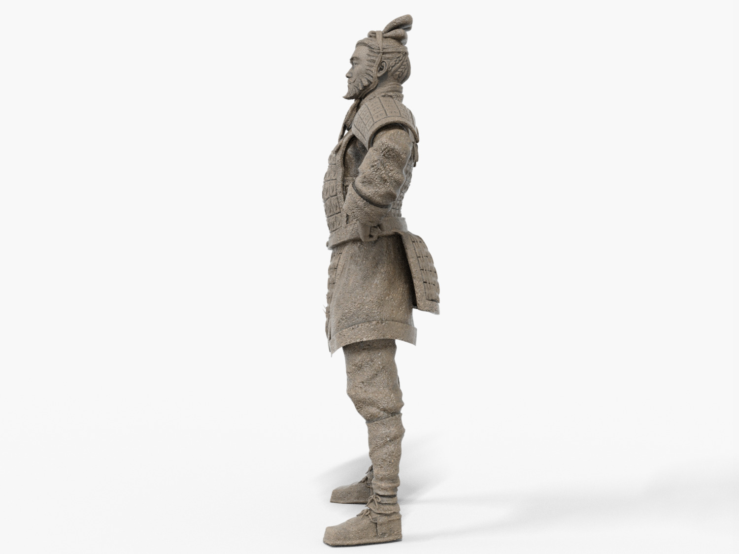 Terracotta Chinese General  3D print model_2
