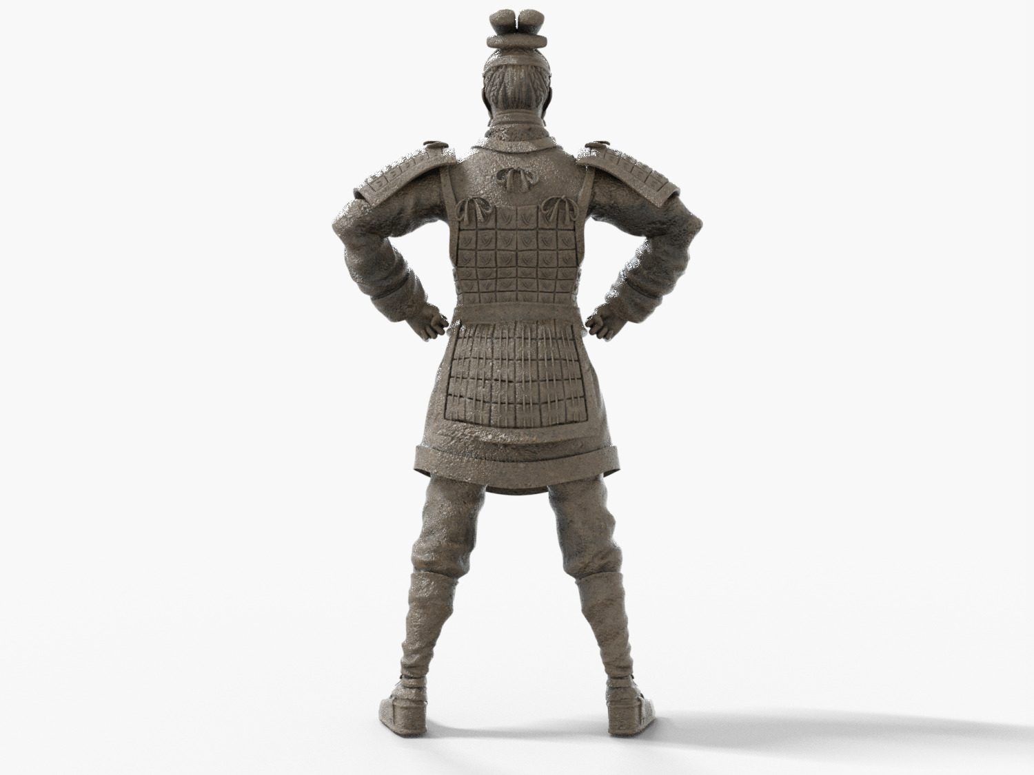 Terracotta Chinese General  3D print model_4