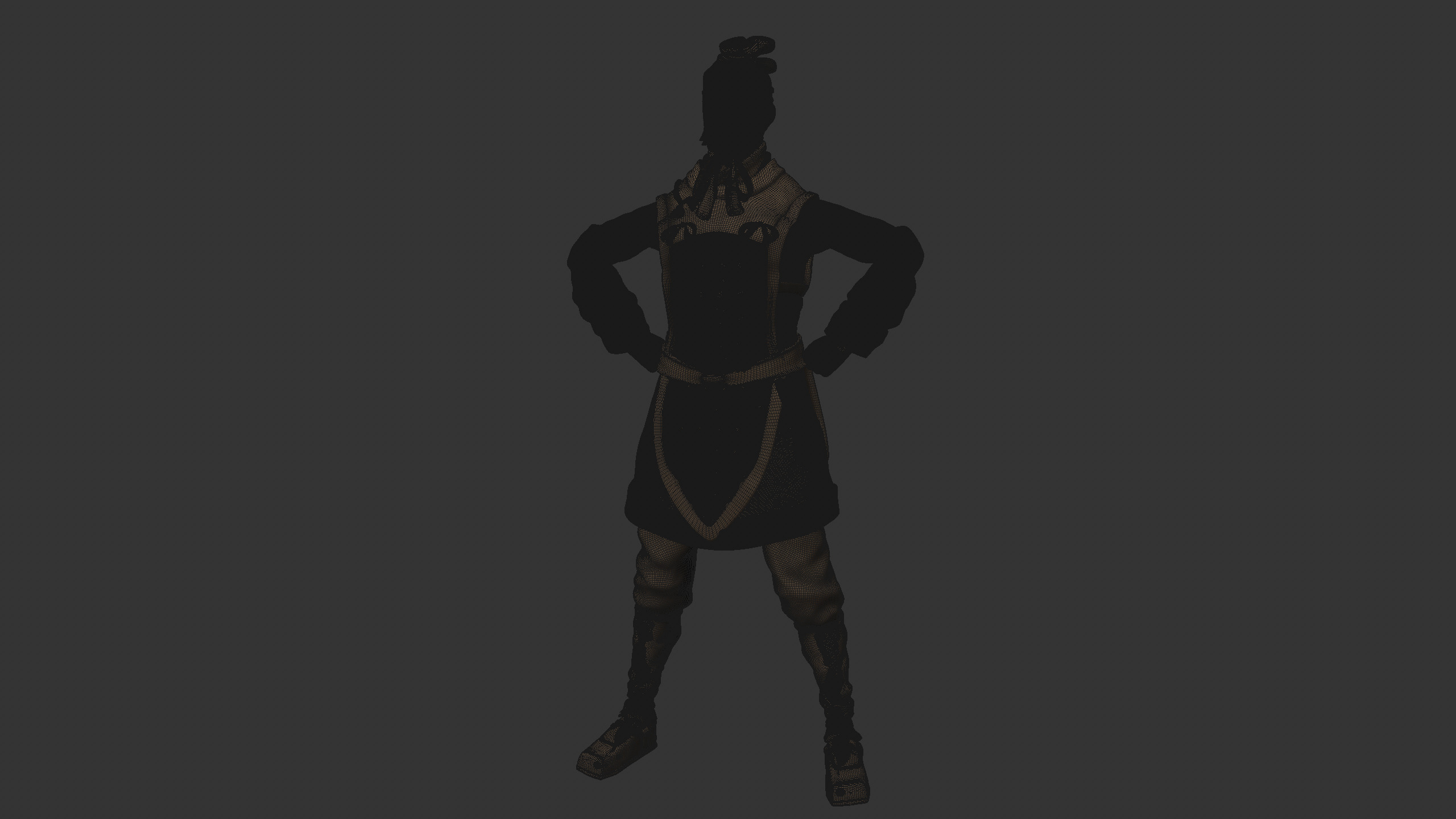 Terracotta Chinese General  3D print model_10