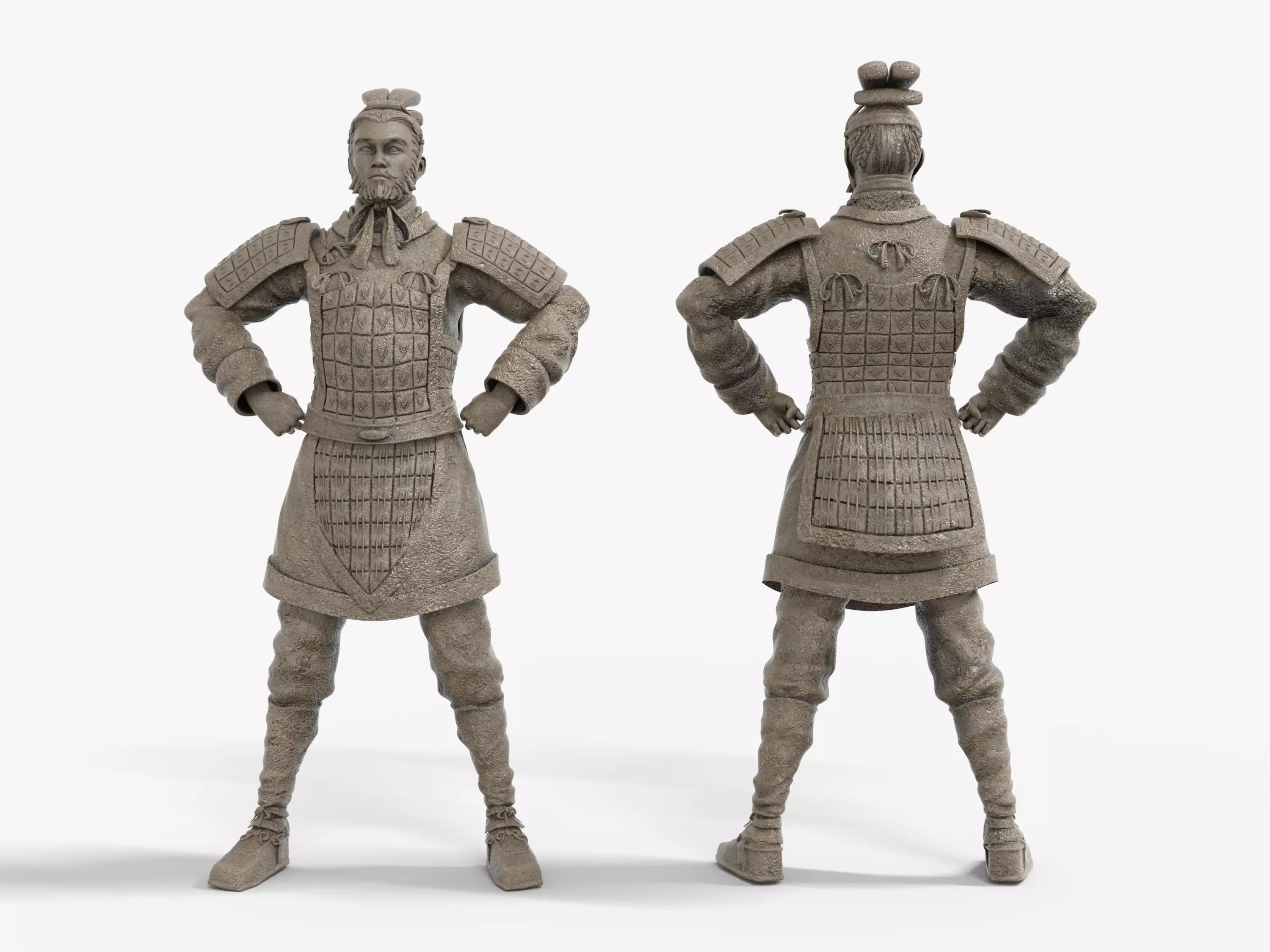 Terracotta Chinese General  3D print model_0