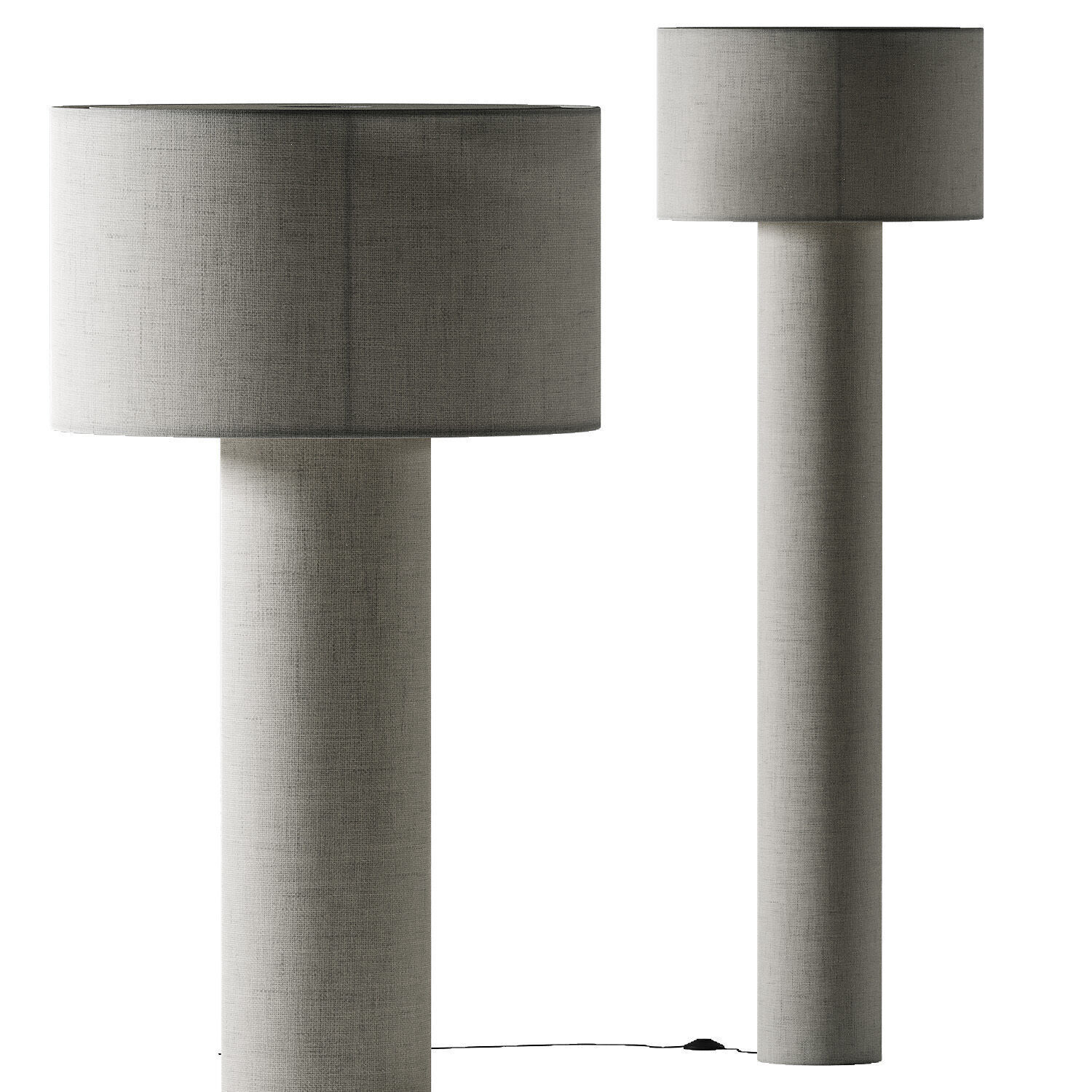 Westwing Collection Ron Floor Lamp 3D model_2