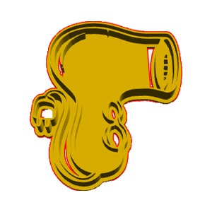 Hairdryer Cookie Cutter 3D model_0