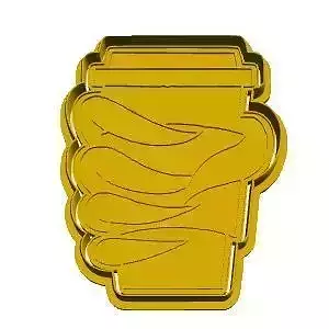 Grinch coffee cookie cutter 3D model
