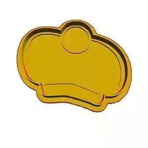Golf hat cookie cutter