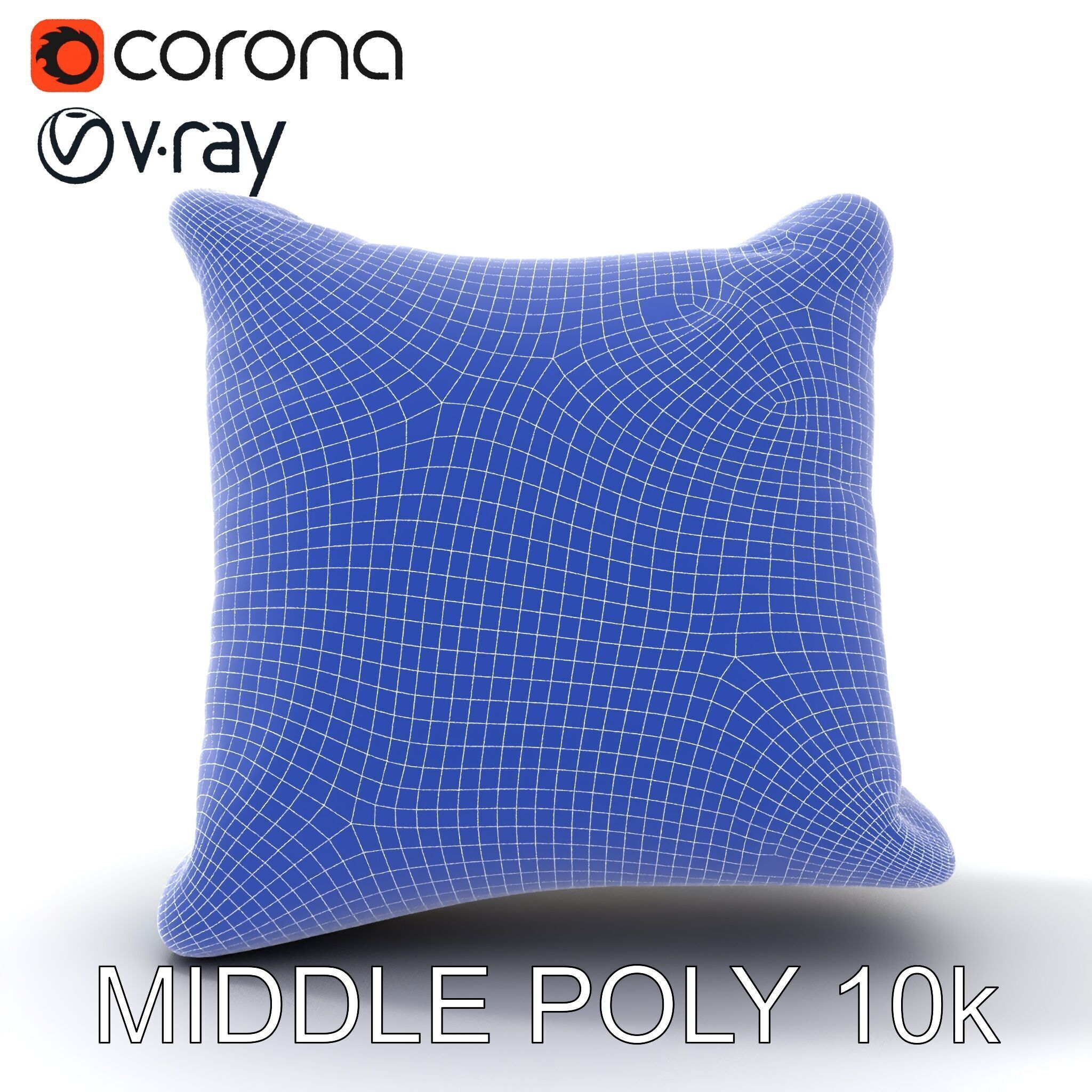 Floral Cushion D Model Pack for Interior Design Low-poly 3D model_24