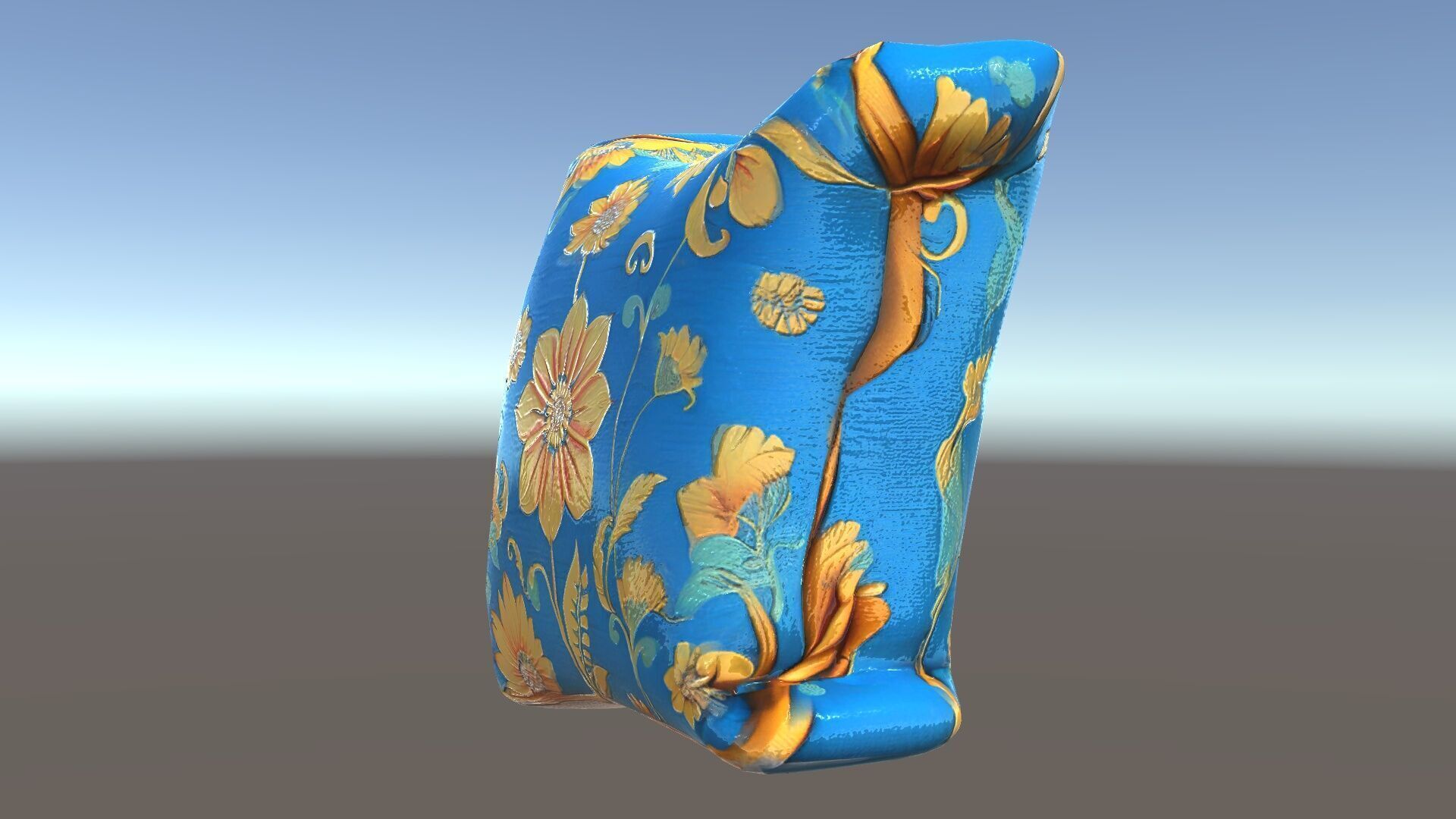 Floral Cushion D Model Pack for Interior Design Low-poly 3D model_28