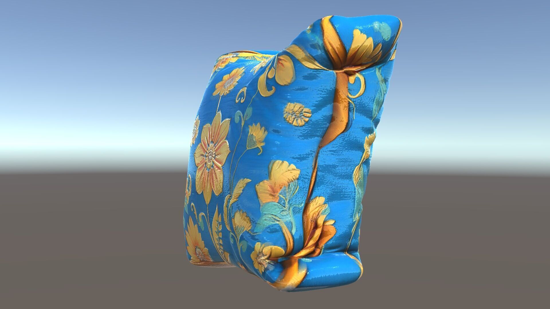 Floral Cushion D Model Pack for Interior Design Low-poly 3D model_5