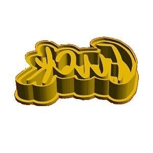 Fuck - Cookie Cutter 3D model