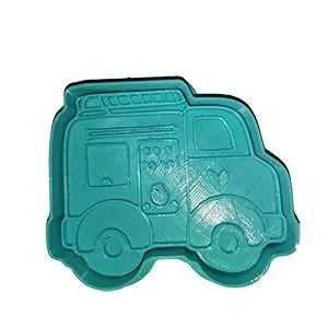 Fire truck cookie cutter 3D model