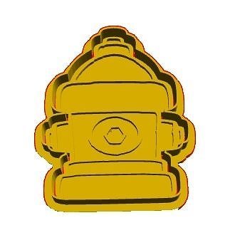 Fire hydrant cookie cutter 3D model