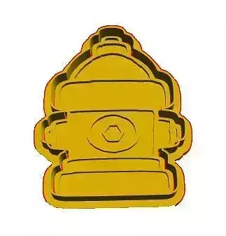 Fire hydrant cookie cutter