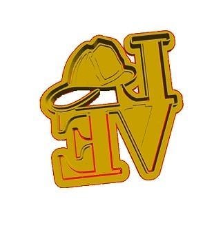 Fire fighting cookie cutter 3D model