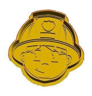 Fire fighting cookie cutter 3D model