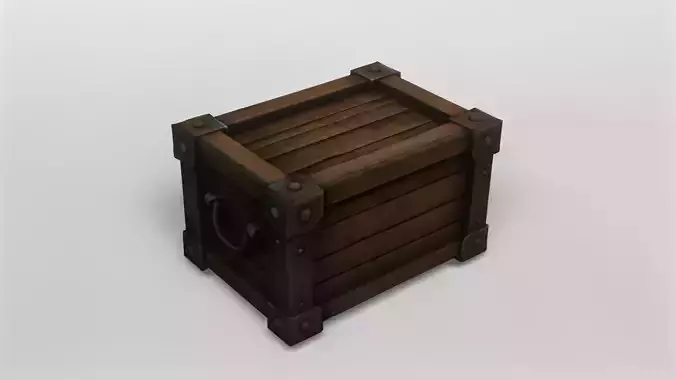 Medieval Wooden Storage Crate