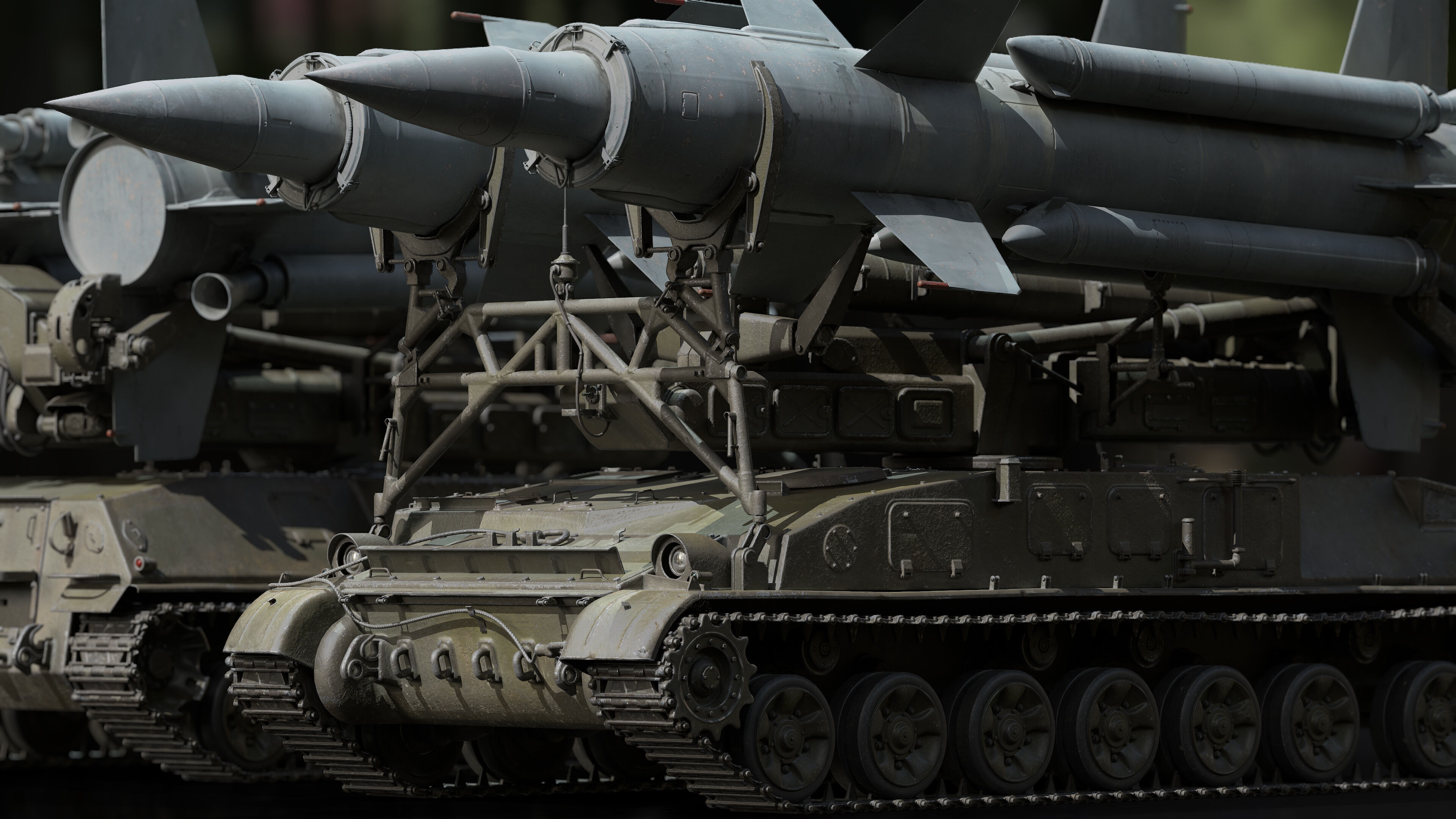 2K11 Krug  SA-4 Ganef Low-poly 3D model_9