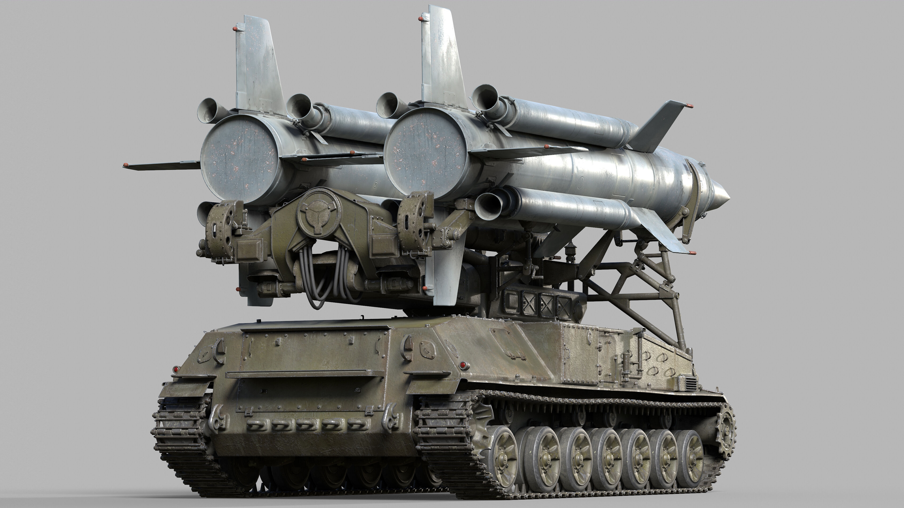 2K11 Krug  SA-4 Ganef Low-poly 3D model_3