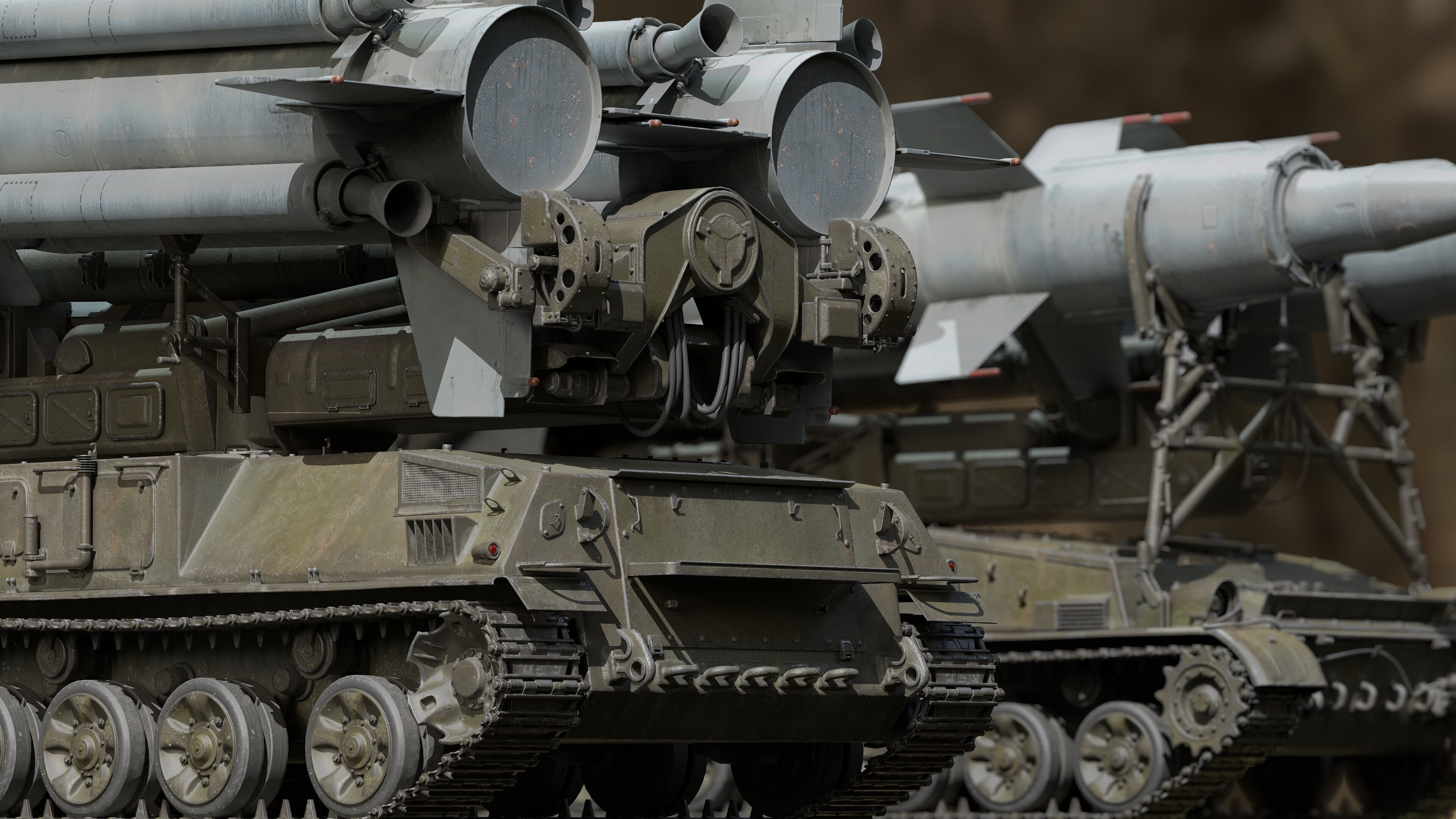 2K11 Krug  SA-4 Ganef Low-poly 3D model_11