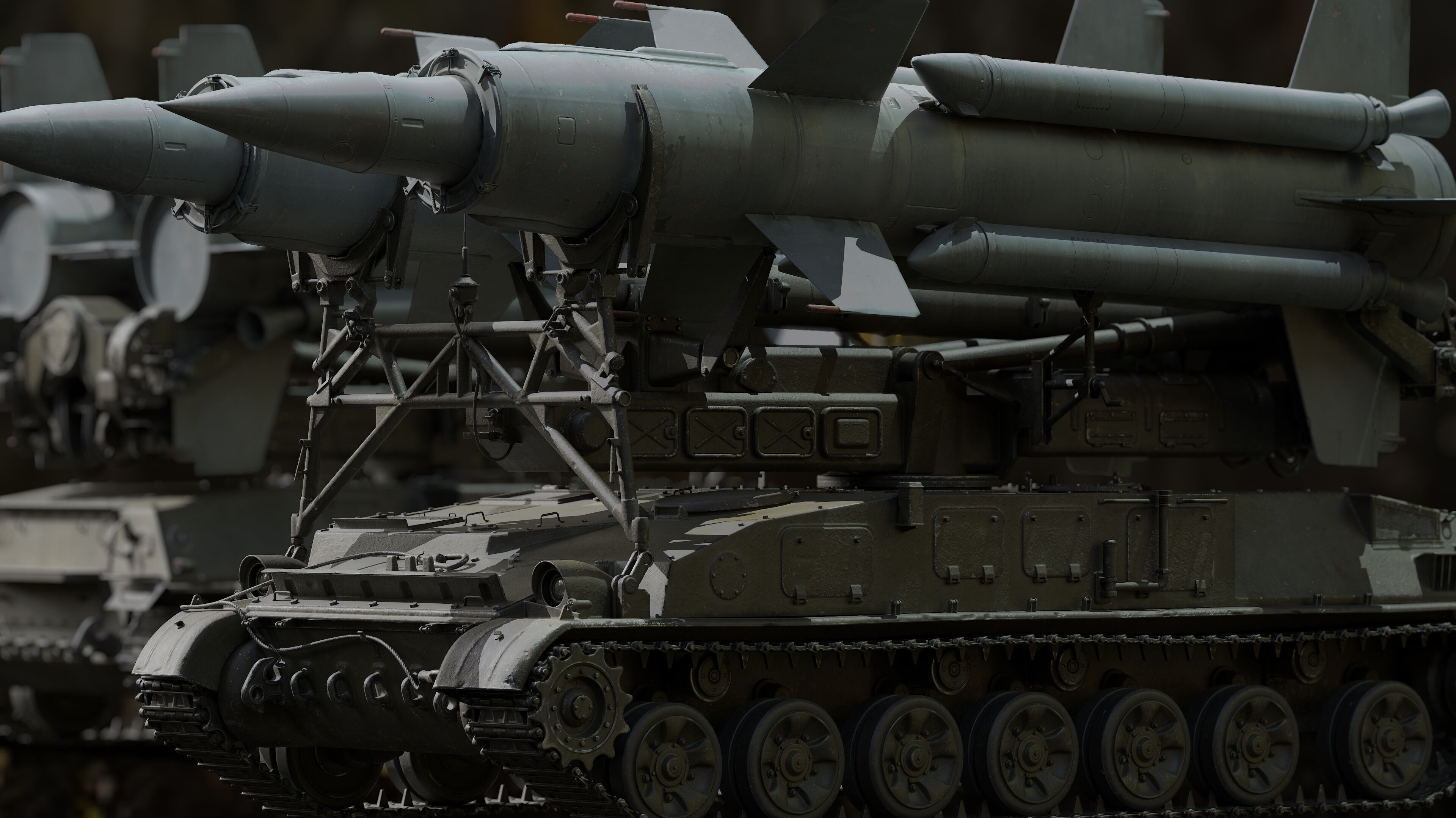 2K11 Krug  SA-4 Ganef Low-poly 3D model_12