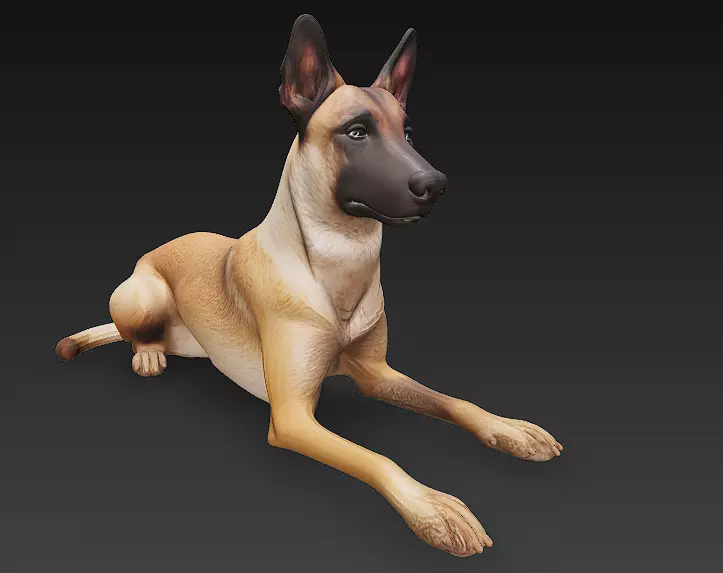 Dog 3D Model - Simple 3D model